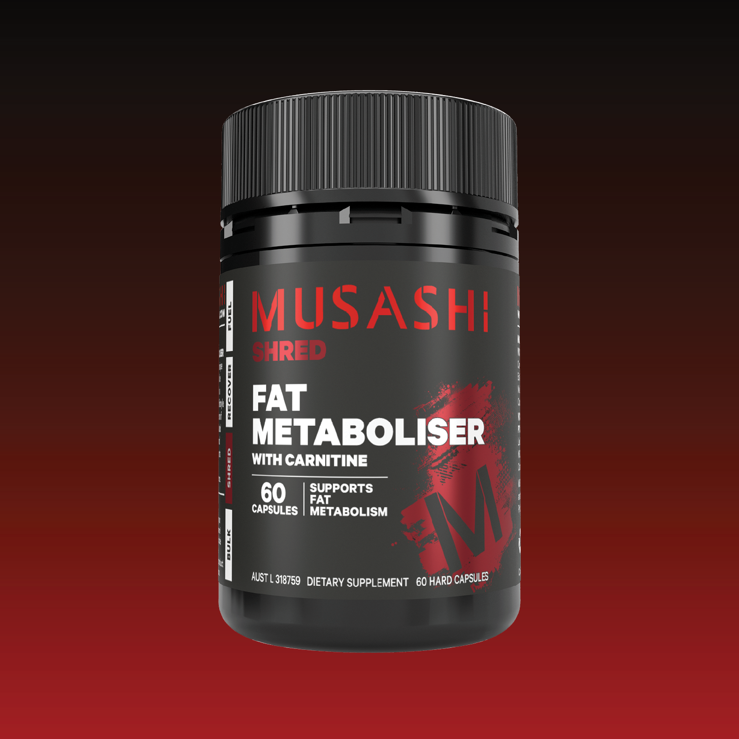 Musashi Capsules Fat Metaboliser with Carnitine 60 Capsules