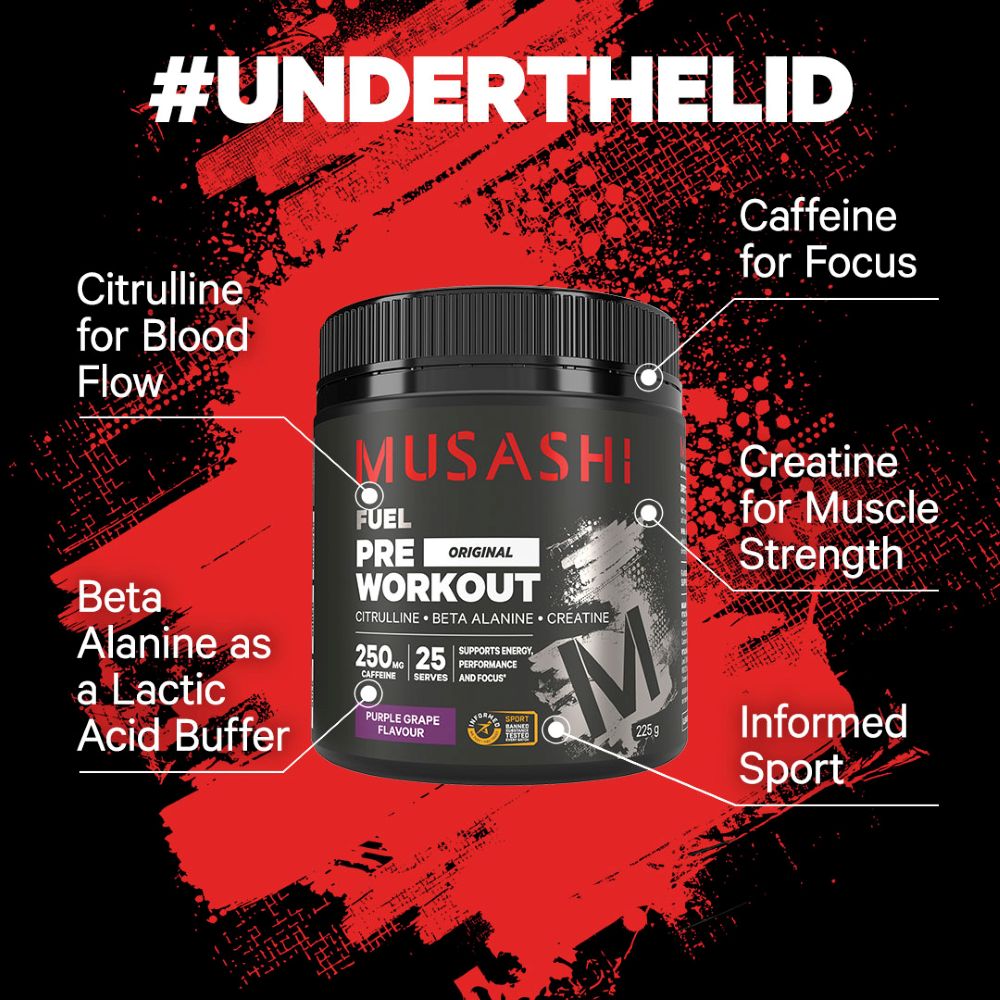 Musashi Supplements Pre Workout 225g