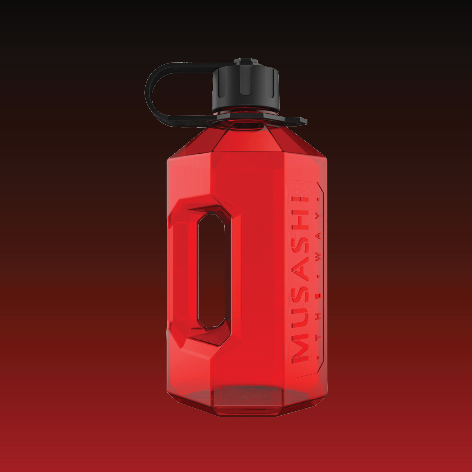 Musashi Merchandise Red Water Jug Bottle 2.4L
