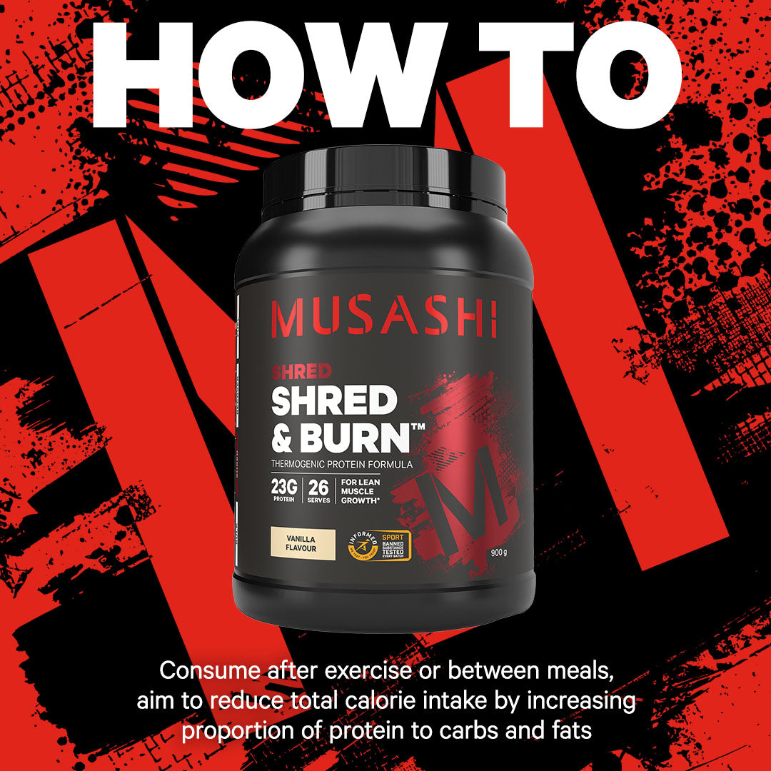 Musashi Protein Powder Shred & Burn Protein Powder