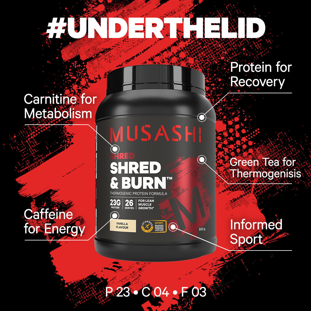 Musashi Protein Powder Shred & Burn Protein Powder