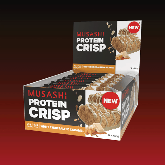 Musashi Protein Crisp White Choc Salted Caramel