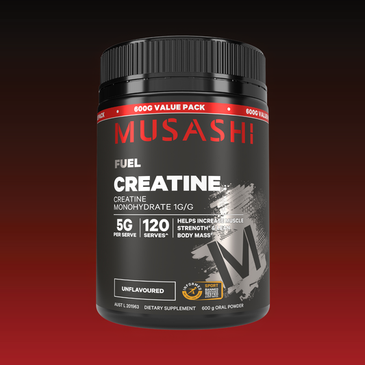Musashi Supplements Unflavoured (600G) Creatine Monohydrate Powder Unflavoured or Flavoured