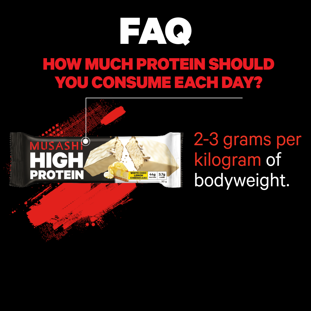 Musashi Protein Bar High Protein Bar 90g (Box of 12 Bars)