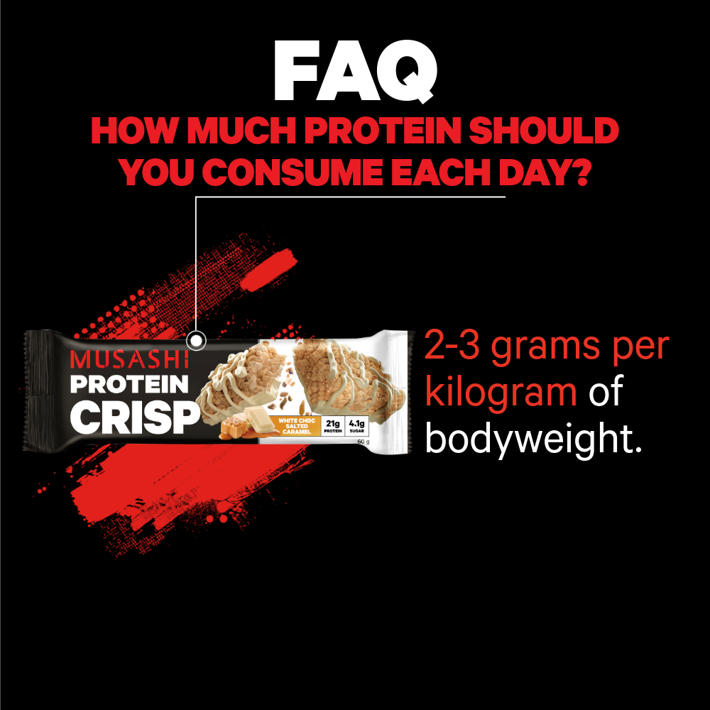 Musashi Protein Bar Protein Crisp Bar 60g (Box of 12 Bars)
