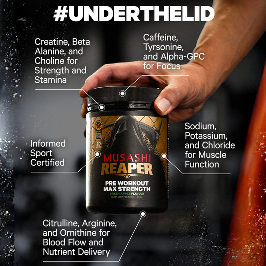 Musashi Supplements REAPER PRE-WORKOUT MAX STRENGTH 400g