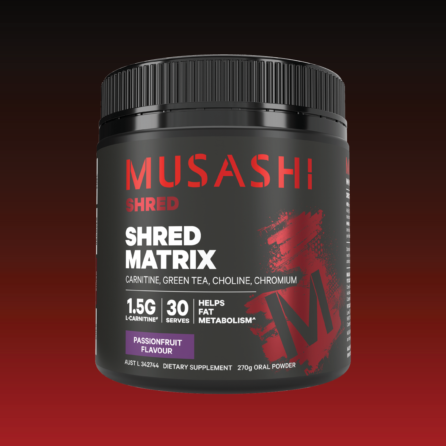 Musashi Passionfruit Shred Matrix 270g